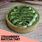 Strawberry Matcha tart